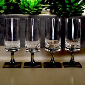 Vintage Rosenthal Smoke Glasses | Designed by Georg Jensen | Berlin Collection
